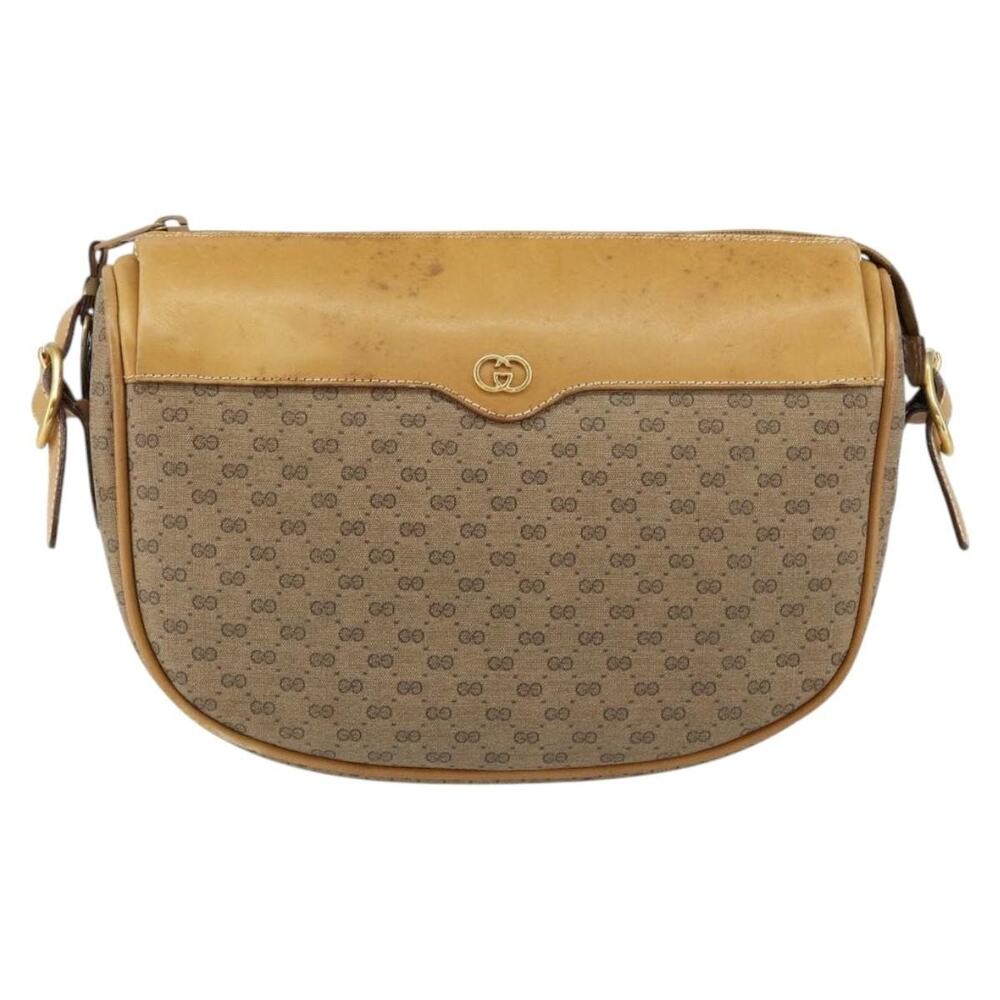 Gucci Micro GG Supreme Shoulder Bag Beige
